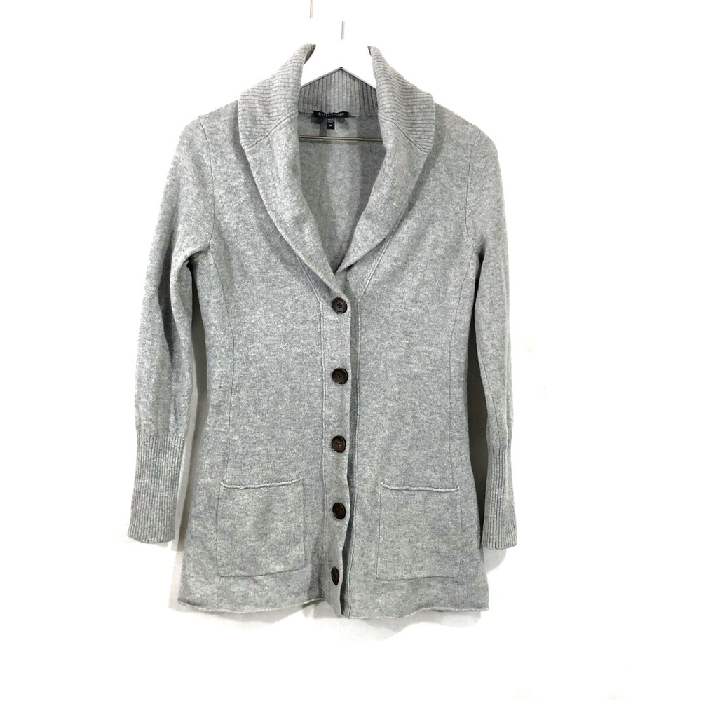 Eileen Fisher merino/cashmere blend shawl neck cardigan M